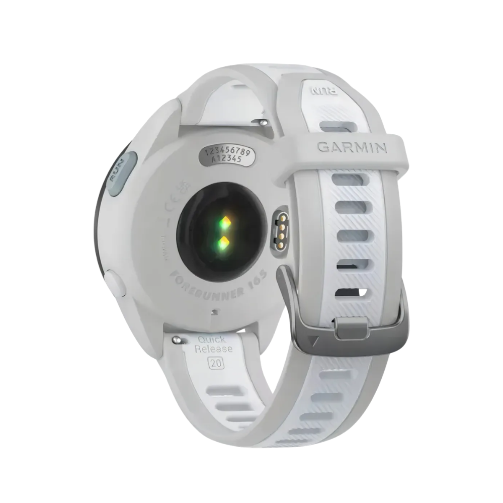 Relógio Garmin Forerunner 165 Music com Monitor Cardíaco de Pulso e GPS (Branco)