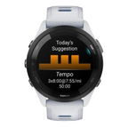 Relógio Garmin Forerunner 265 Music com Monitor Cardíaco de Pulso e GPS (Branco)