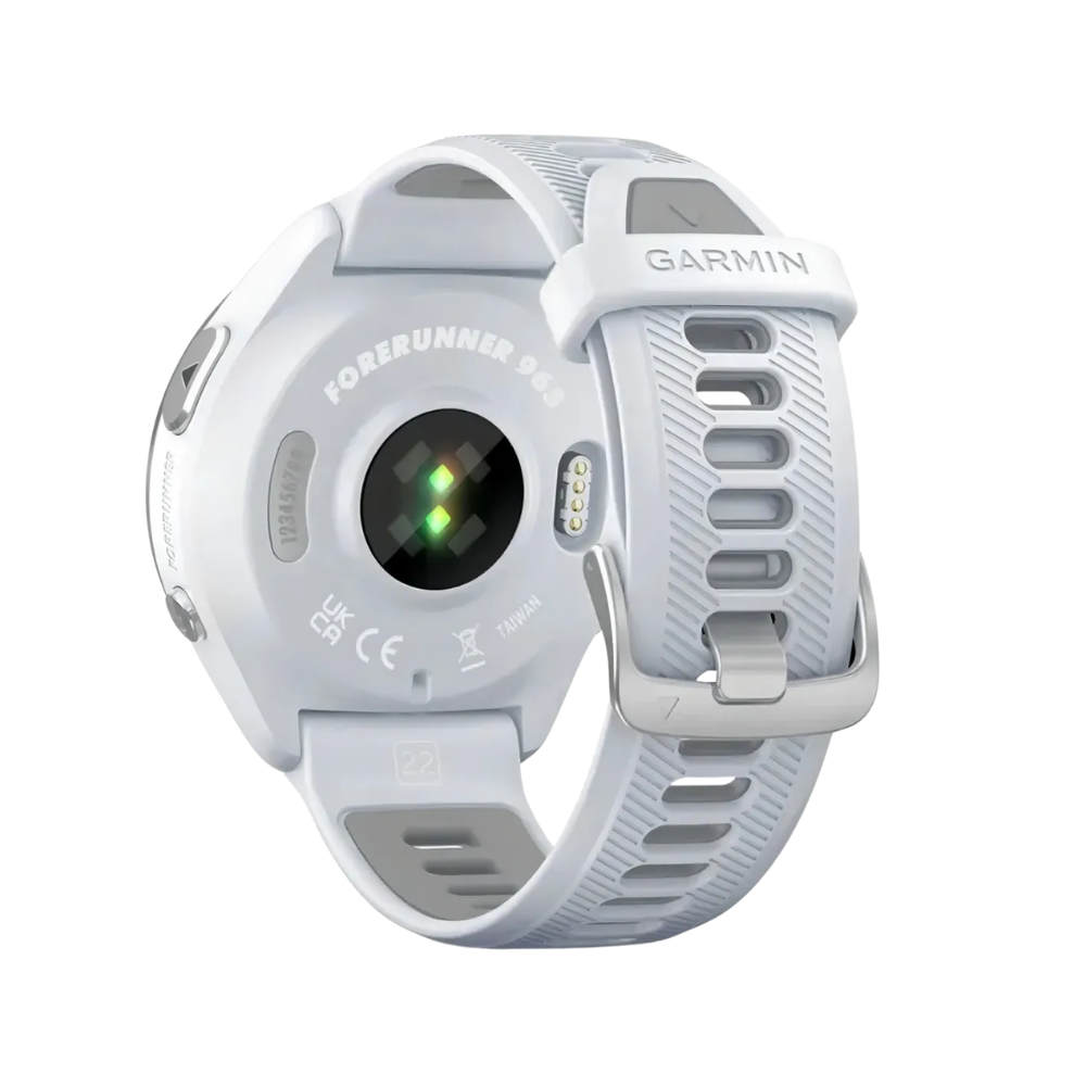 Relógio Garmin Forerunner 965 com Monitor Cardíaco de Pulso e GPS (Branco)