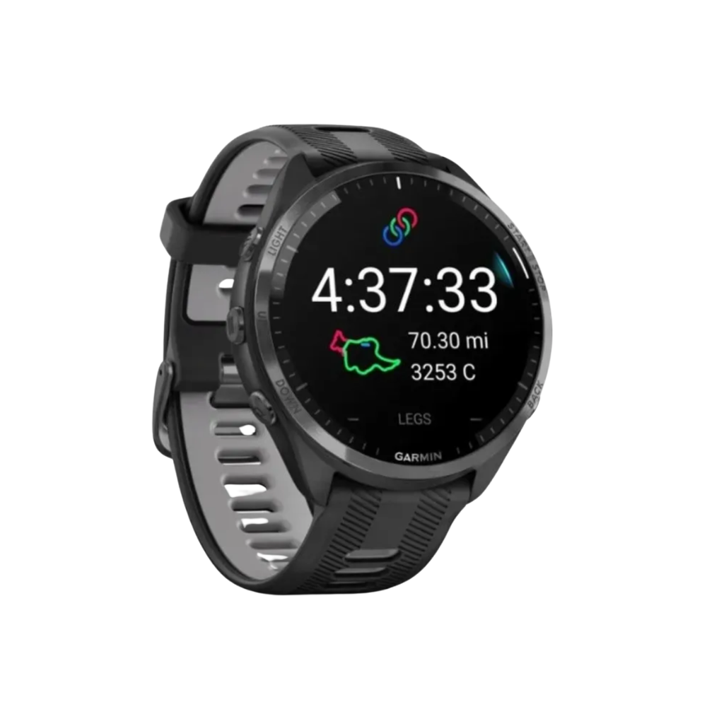 Relógio Garmin Forerunner 965 com Monitor Cardíaco de Pulso e GPS (Preto)