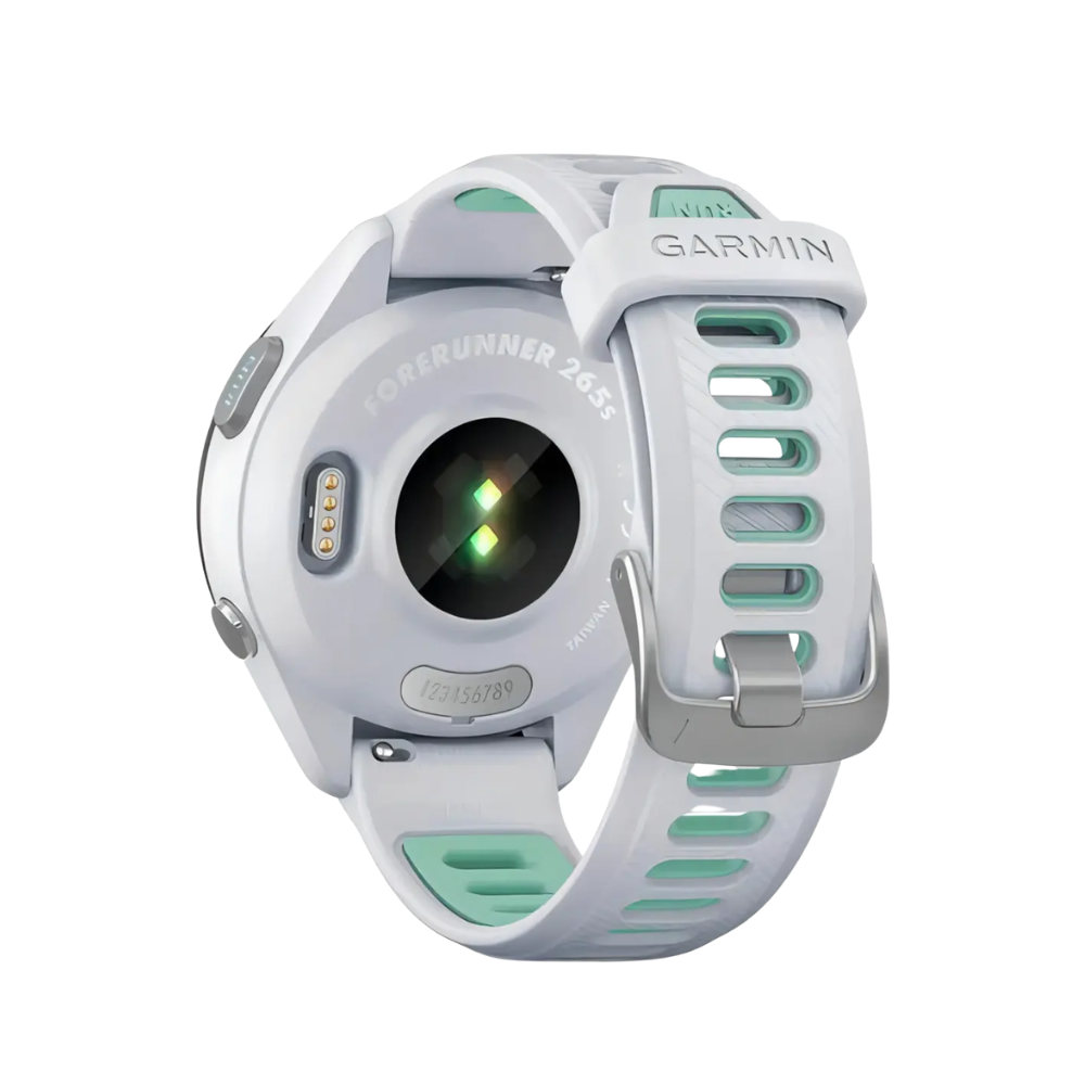 Relógio Garmin Forerunner 265s Music com Monitor Cardíaco de Pulso e GPS (Branco)