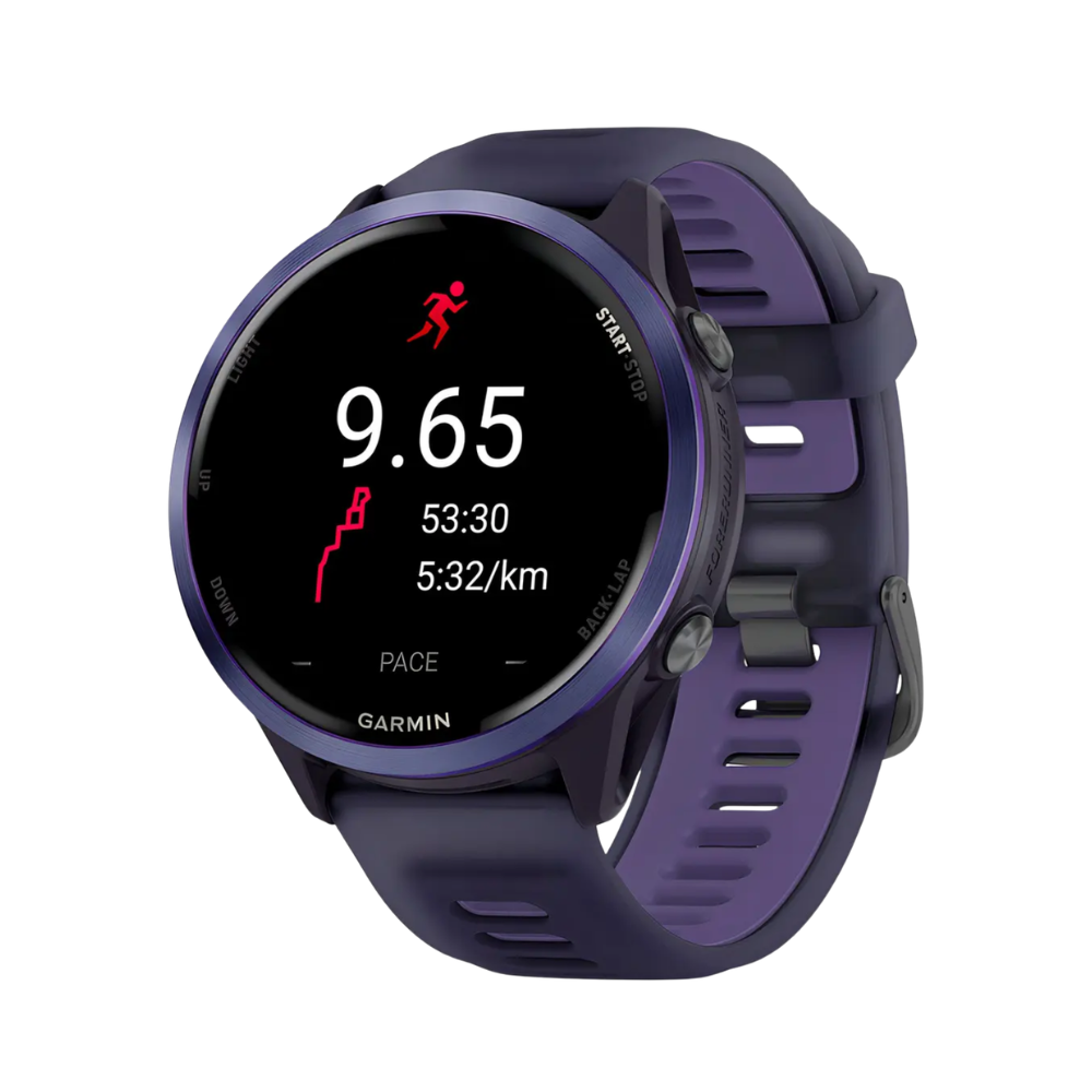 Relógio Garmin Forerunner 570 com Monitor Cardíaco de Pulso e GPS (Roxo)