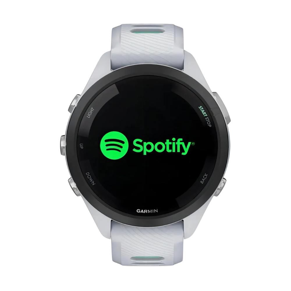 Relógio Garmin Forerunner 265s Music com Monitor Cardíaco de Pulso e GPS (Branco)