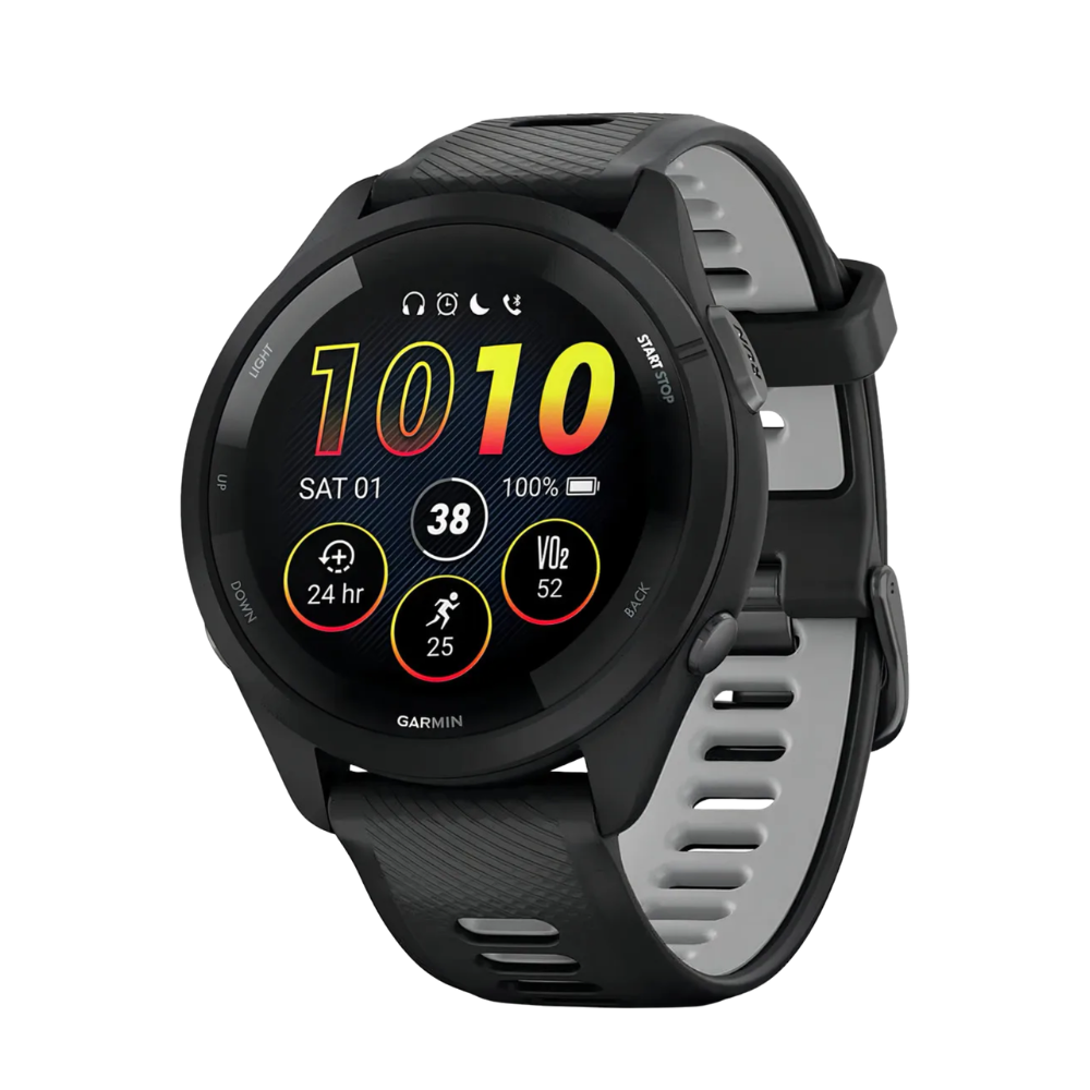 Relógio Garmin Forerunner 265 Music com Monitor Cardíaco de Pulso e GPS (Preto)