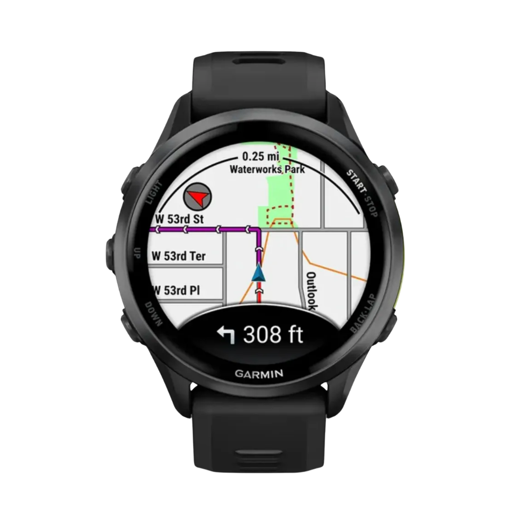Relógio Garmin Forerunner 970 com Monitor Cardíaco de Pulso e GPS (Preto)