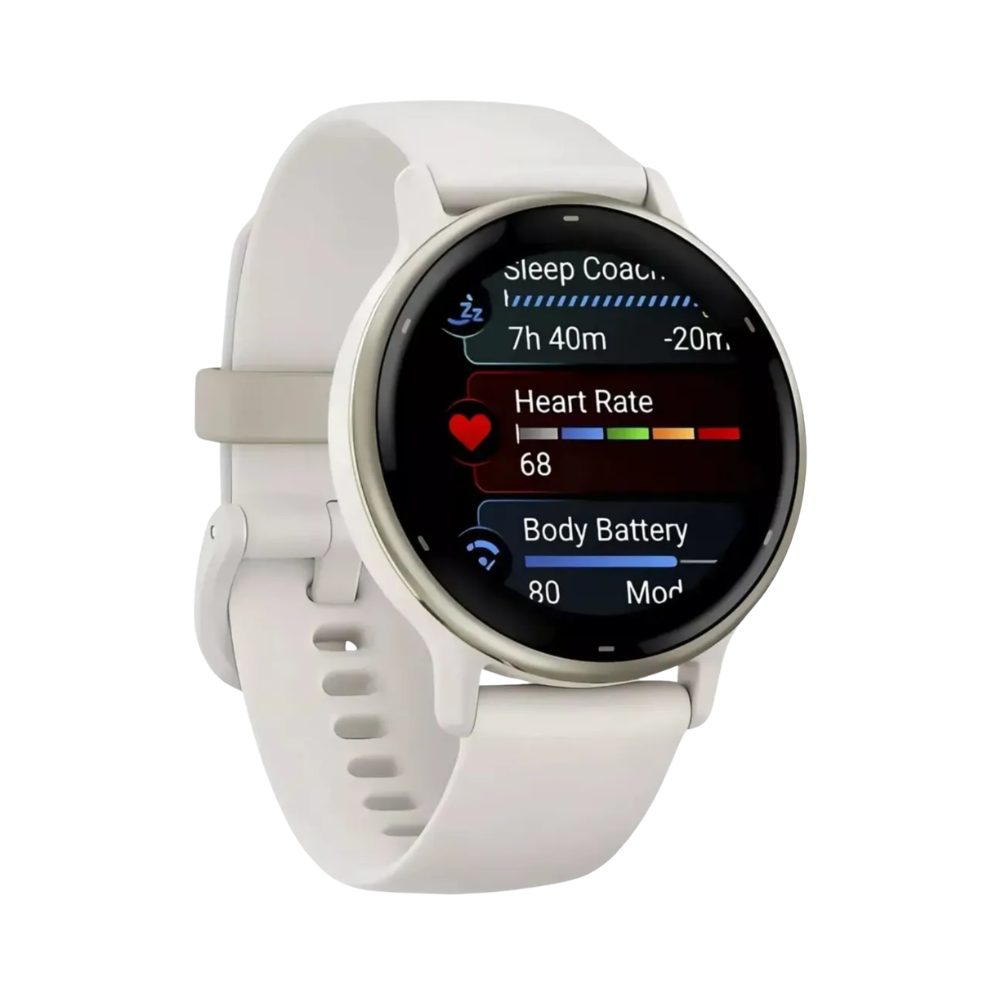 Relógio Garmin Vivoactive 5 com Monitor Cardíaco de Pulso e GPS (Branco)