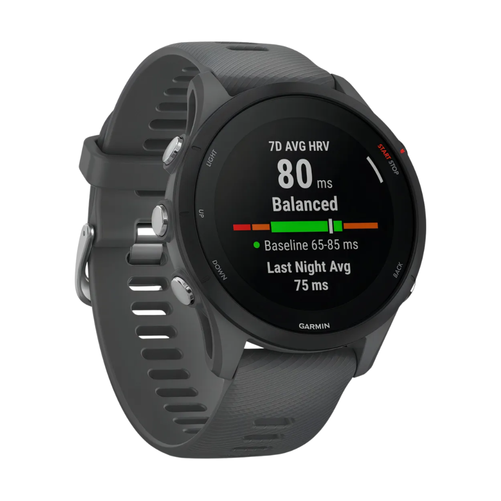 Relógio Garmin Forerunner 255 com Monitor Cardíaco de Pulso e GPS