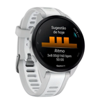 Relógio Garmin Forerunner 165 Music com Monitor Cardíaco de Pulso e GPS (Branco)