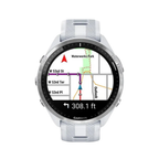 Relógio Garmin Forerunner 965 com Monitor Cardíaco de Pulso e GPS (Branco)